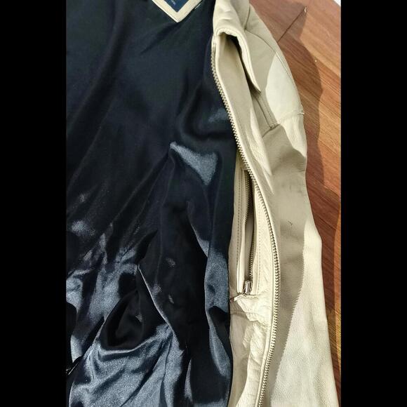 Y2k Vintage 80's‎ Guess G-81 Varsity Men's or Women's Leather Jacket Size L - Picture 10 of 15